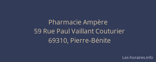 Pharmacie Ampère
