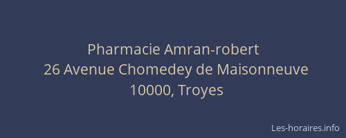 Pharmacie Amran-robert
