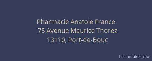 Pharmacie Anatole France