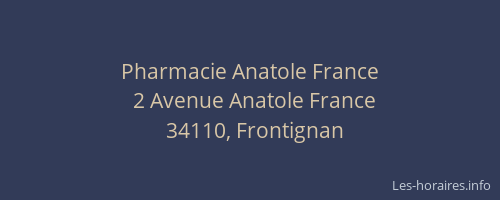 Pharmacie Anatole France