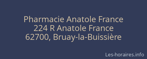 Pharmacie Anatole France