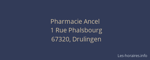 Pharmacie Ancel