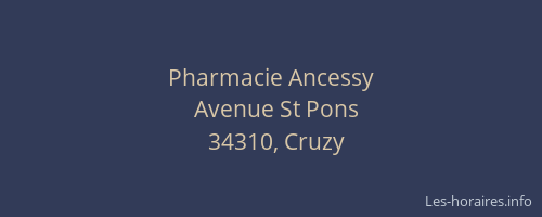 Pharmacie Ancessy