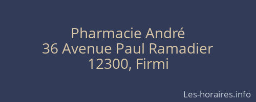 Pharmacie André