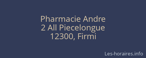 Pharmacie Andre