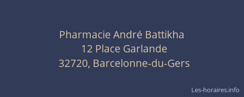 Pharmacie Andr&eacute; Battikha