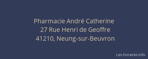 Pharmacie Andr&eacute; Catherine