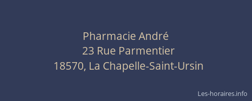 Pharmacie Andr&eacute;