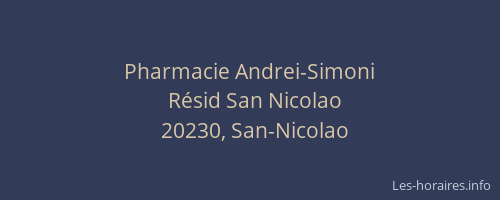 Pharmacie Andrei-Simoni