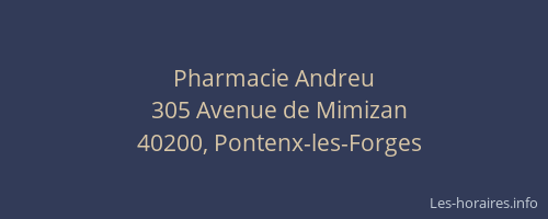 Pharmacie Andreu