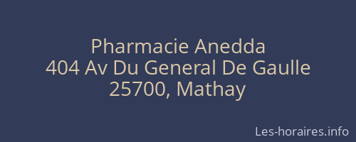 Pharmacie Anedda