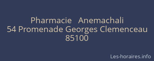 Pharmacie   Anemachali