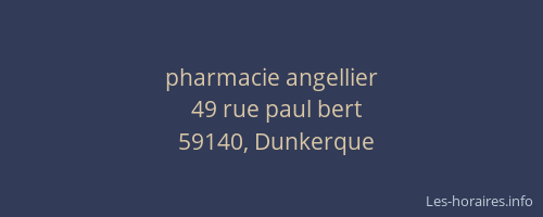 pharmacie angellier