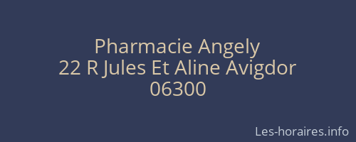 Pharmacie Angely