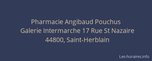 Pharmacie Angibaud Pouchus
