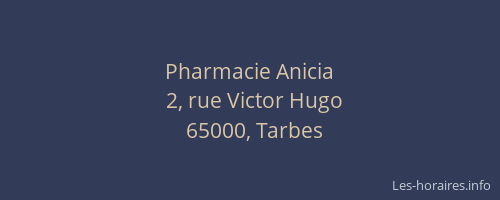 Pharmacie Anicia