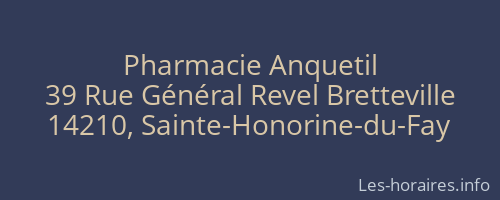 Pharmacie Anquetil