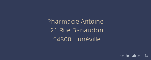 Pharmacie Antoine