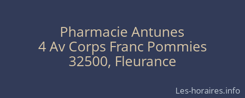 Pharmacie Antunes