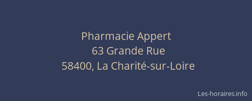 Pharmacie Appert