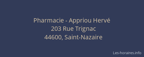 Pharmacie - Appriou Hervé
