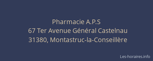 Pharmacie A.P.S