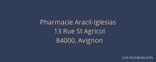 Pharmacie Aracil-Iglesias