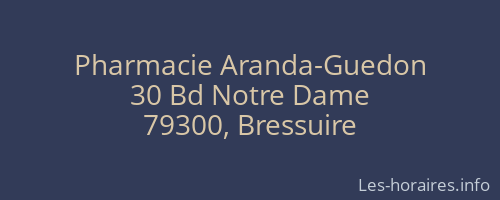 Pharmacie Aranda-Guedon