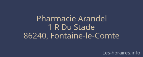 Pharmacie Arandel