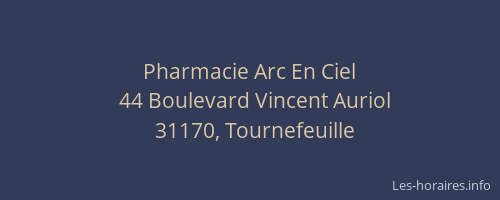 Pharmacie Arc En Ciel