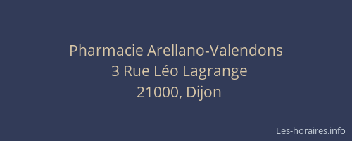 Pharmacie Arellano-Valendons