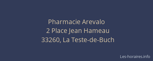 Pharmacie Arevalo