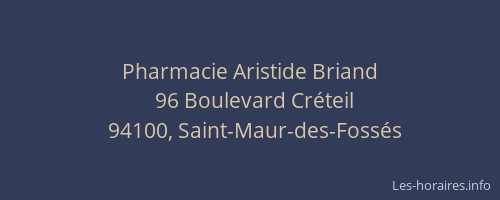 Pharmacie Aristide Briand
