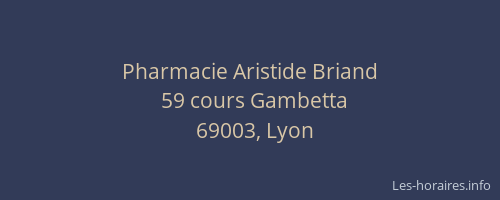 Pharmacie Aristide Briand