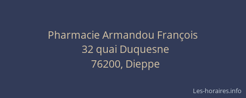 Pharmacie Armandou François