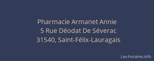 Pharmacie Armanet Annie