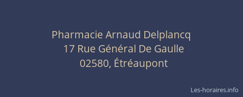 Pharmacie Arnaud Delplancq