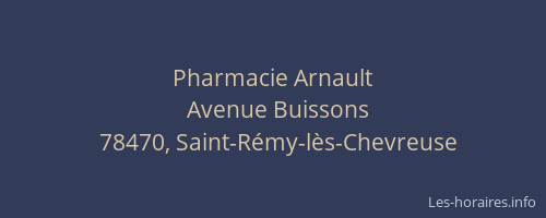 Pharmacie Arnault