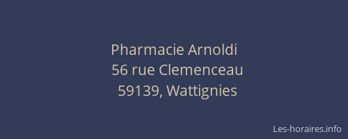 Pharmacie Arnoldi