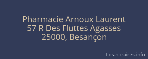 Pharmacie Arnoux Laurent