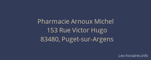 Pharmacie Arnoux Michel