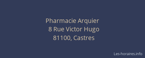 Pharmacie Arquier