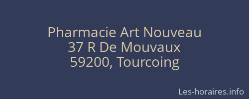 Pharmacie Art Nouveau