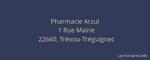 Pharmacie Arzul