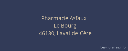 Pharmacie Asfaux