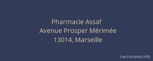 Pharmacie Assaf