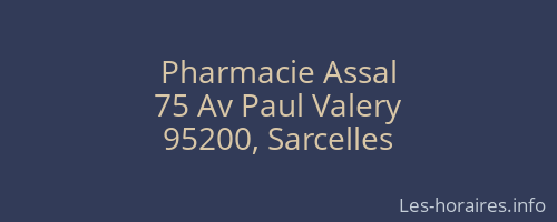 Pharmacie Assal