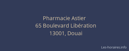 Pharmacie Astier