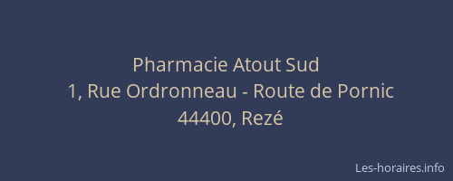Pharmacie Atout Sud