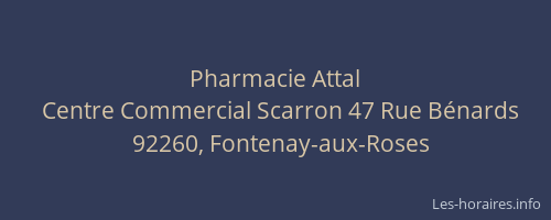 Pharmacie Attal